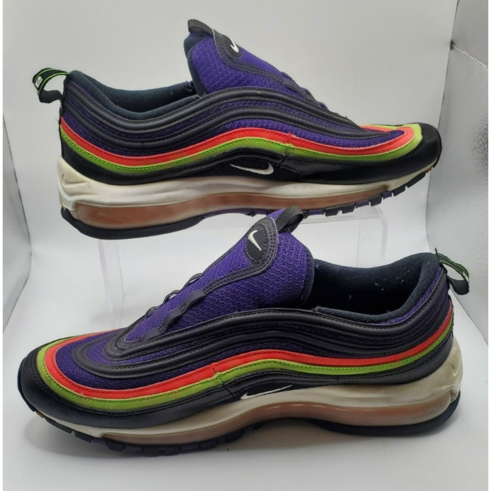 Nike Air Max 97 Joker Shoes Mens Size 9.5 Black Purple Sneakers CU4890-001